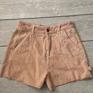 Rip Curl Women's Corduroy Jean Shorts in Light Tan